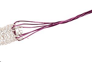 Wire closing the knit wire